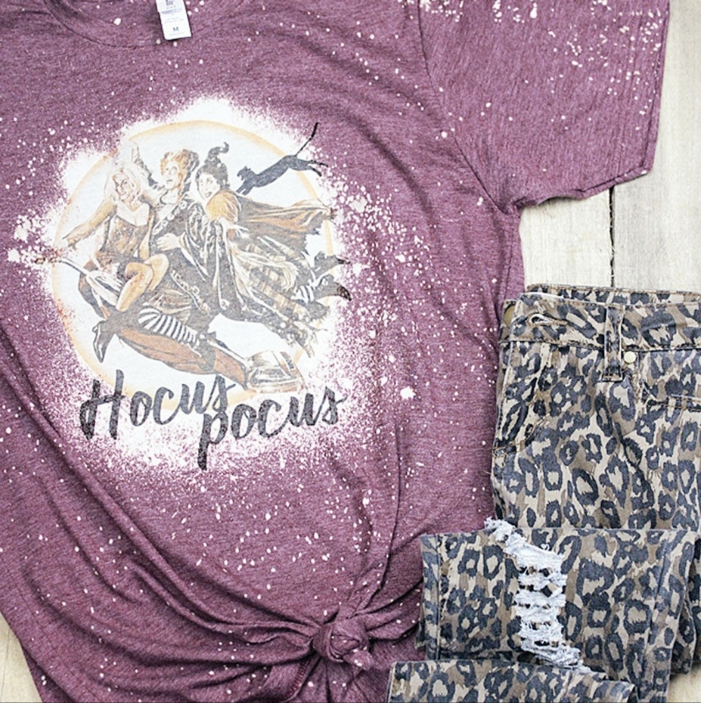Hocus Pocus Sanderson Sisters Bleached Tee